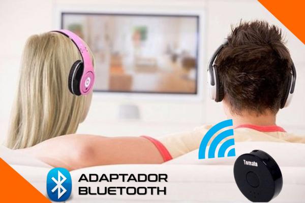 Transmissor Bluetooth V.4.0 P2 Tv- Pc- MP3 - DVD - para 2 Fones Tomate