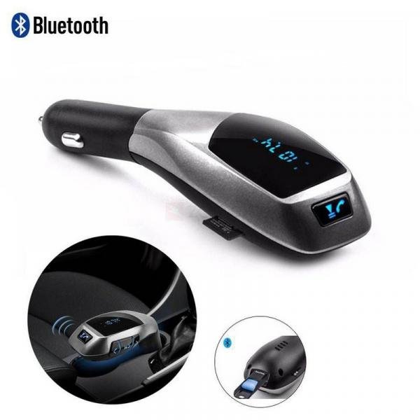 Transmissor Fm Bluetooth Veicular X6 Wireless Car Kit