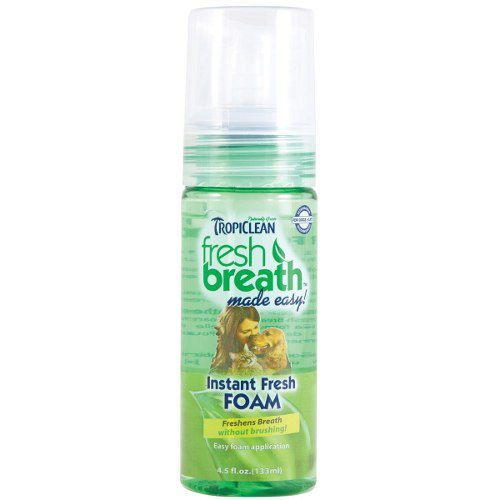 Tratamento para Mal Hálito Tropiclean Fresh Breath Mint Foam