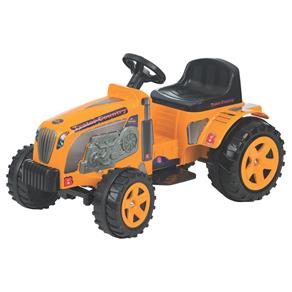 Trator Elétrico Country Biemme Brinquedos 6V - Amarelo