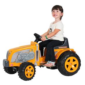 Trator Infantil Fazendeiro Amarelo SemCaçamba Pedal - Biemme
