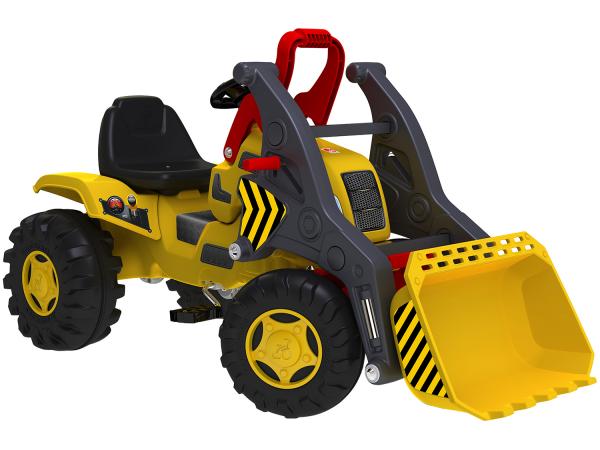 Trator Infantila Pedal Emite Sons - Trator Escavadeira Bandeirante