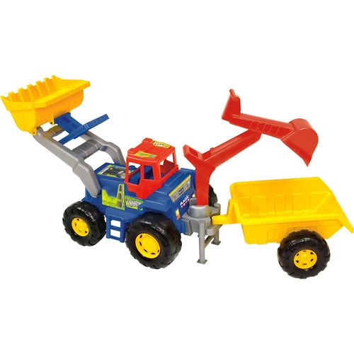 Trator Magic Toys Truck Super - Azul/vermelho