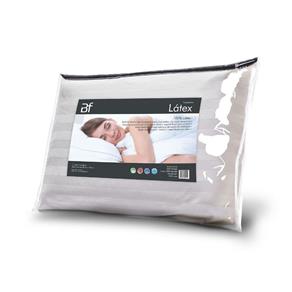 Travesseiro 100% Látex Natural 50x70cm com Capa 400 Fios - Branco