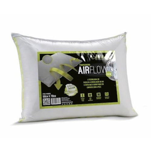 Travesseiro 50x70cm Airflow Branco - Altenburg