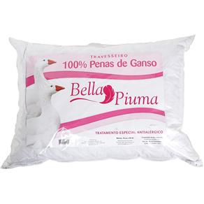 Travesseiro 50x70cm Pena de Ganso Bella Piuma Daune - Branco