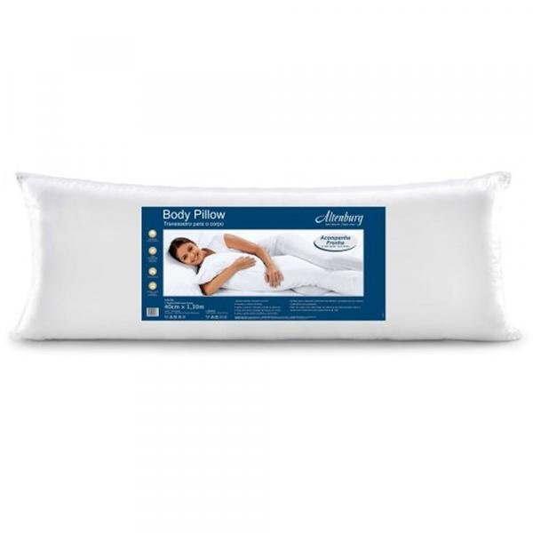 Travesseiro Altenburg Body Pillow com Fronha 40cm X 1.30m