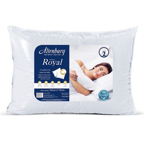 Travesseiro Altenburg Royal 50cm X 70cm Branco
