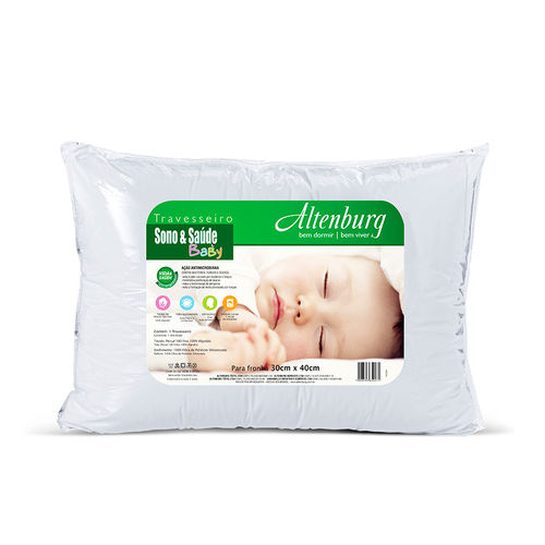 Travesseiro Altenburg Sono e Saúde Baby 30x40 - Branco