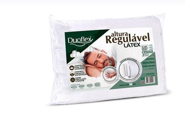 Travesseiro Altura Regulável Látex - Duoflex
