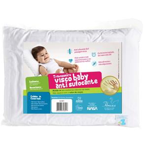 Travesseiro Anti Sufocante Infantil Visco Baby 30x40cm - Fibrasca
