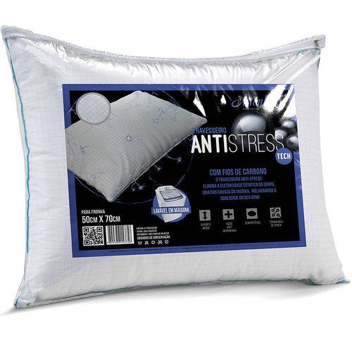 Travesseiro Antistress 50x70 - Altenburg. - Branco