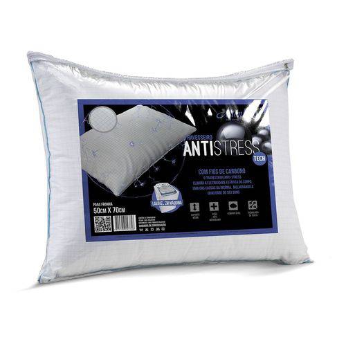 Travesseiro Antistress Branco - 50cm X 70cm - Altenburg