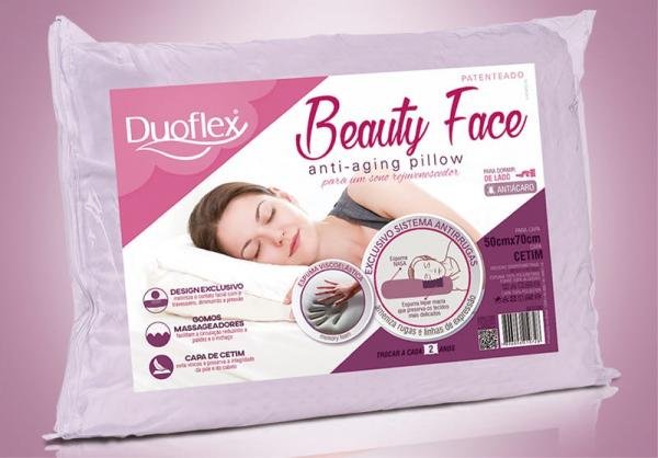 Travesseiro Beauty Face Pillow - Duoflex - 50 X 70 Cm