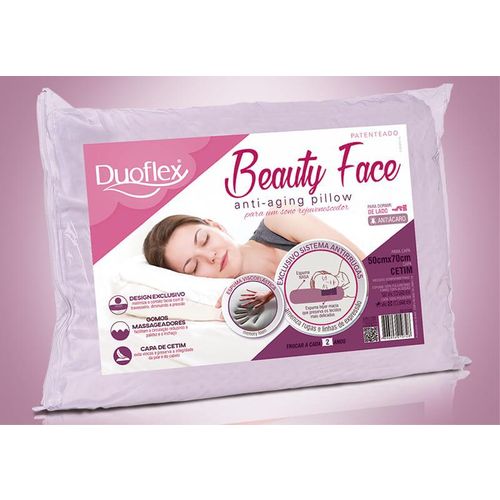 Travesseiro Beauty Face Pillow - Duoflex - 50 X 70 Cm