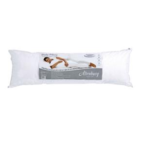 Travesseiro Body Pillow Branco com Fronha 40cm X 1,30m - Altenburg