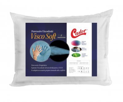 Travesseiro Castor Visco Soft New Hot & Cold 045x065x011cm 83581 -