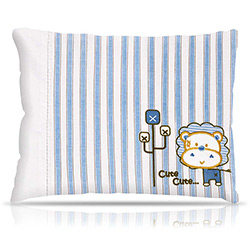 Travesseiro com Aplicação Cute Cute Masculino Azul - Colibri