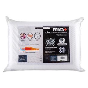 Travesseiro de Látex Fibrasca Prata+ Silicomfort Lavável 50cm X 70cm