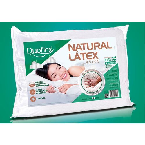 Tudo sobre 'Travesseiro de Látex Natural Capa 100% Algodão Dry'