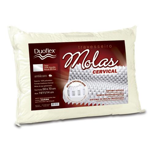 Travesseiro De Molas Cervical Com Gomos Massageadores - Duoflex