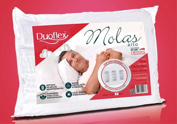 Travesseiro de Molas - Duoflex - 50 X 70 Cm