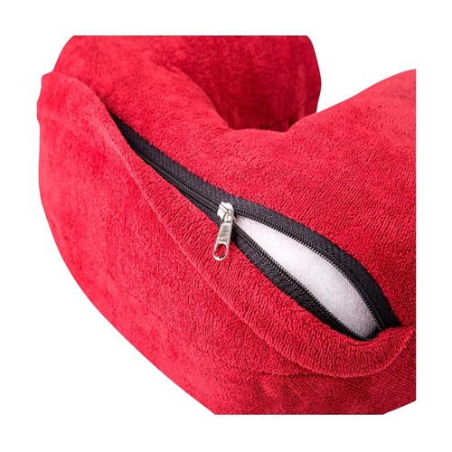 Travesseiro de Pescoço de Viagem My Travel Espuma Vermelho Fibrasca