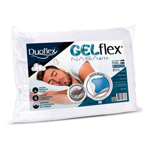 Travesseiro Duoflex Gelflex Nasa Alto