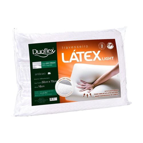 Travesseiro Duoflex Látex Light 50 X 70 Cm