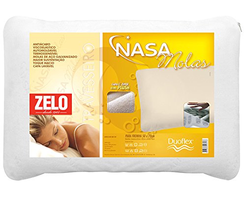 Travesseiro Duoflex Molas Nasa 0.42x0.62m Branco