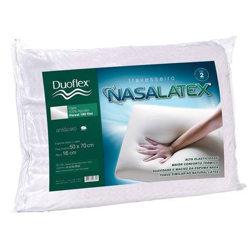 Travesseiro Duoflex Nasalatex Nl1100 50x70x16cm