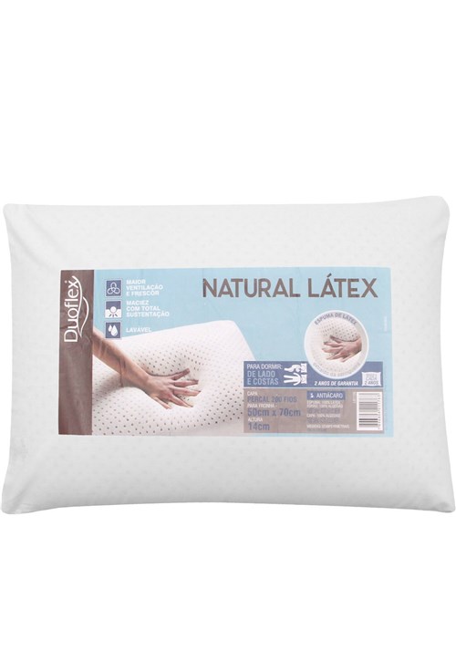 Travesseiro Duoflex Natural Látex 50X70 Bege
