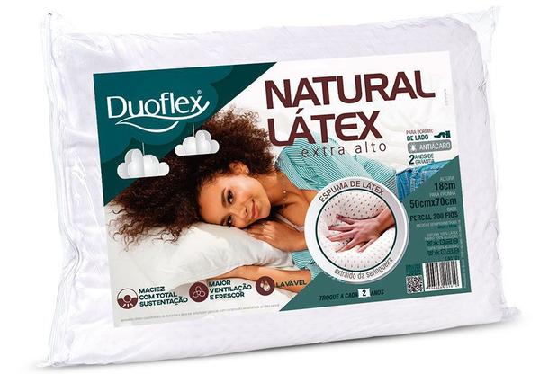 Travesseiro Duoflex Natural Látex Extra Alto 18 CM
