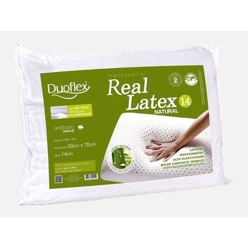 Travesseiro Duoflex Real Latex Ls1104 50x70x14