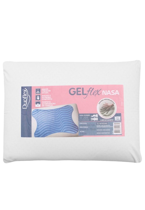Travesseiro Duoflex Viscoelástico Gelflex 50X70 Branco