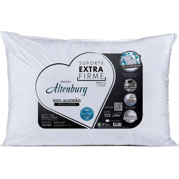Travesseiro Extra Firme 180 Fios 50x70cm Altenburg
