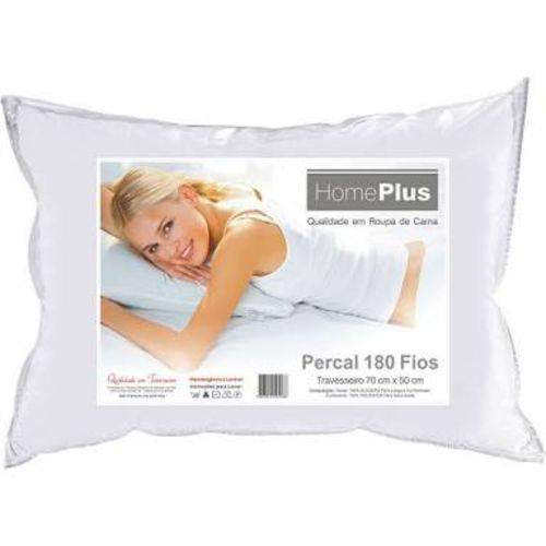 Travesseiro Fibra Percal 180 Fios 50x70cm - Home Plus