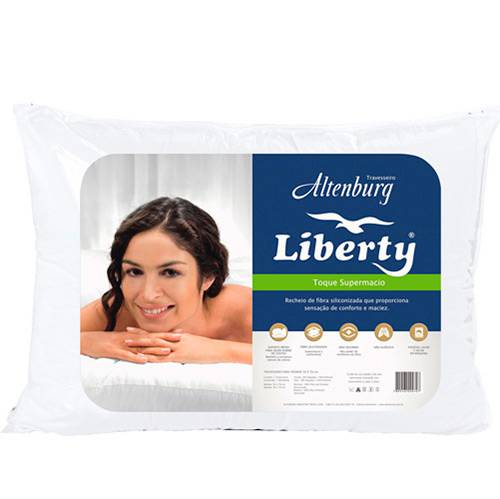 Tudo sobre 'Travesseiro Fibra Siliconizada Anti Alérgico Liberty - Percal 180 Fios - Altenburg'