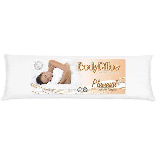 Travesseiro Fibra Siliconizada Body Pillow 50 X 150 Branco - Plumasul