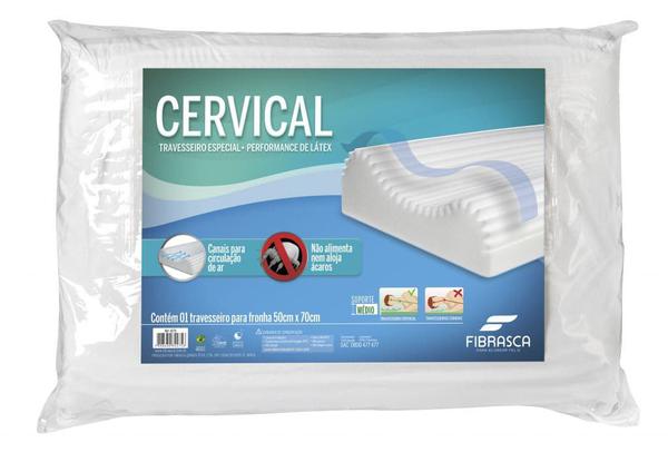 Travesseiro Fibrasca Cervical Performance Látex Travesseiro - para Fronha 50x70