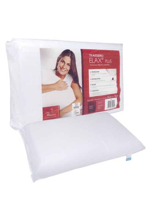 Travesseiro Fibrasca Elax Plus 50x70cm Branco