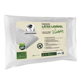 Travesseiro Fibrasca Látex Sintético Eucaliptus Travesseiro - P/ Fronha 50x70 - BRANCO