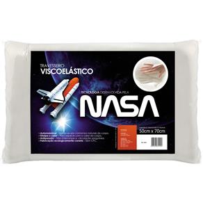 Travesseiro Fibrasca Nasa Viscoelástico 4100 50x70cm - Branco