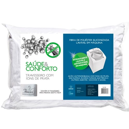 Travesseiro Fibrasca Saúde Conforto 50X70 - 4286 Branco