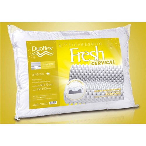 Travesseiro Fresh Cervical 50 X 70 Cm Duoflex