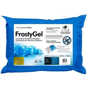 Travesseiro Frio Frostygel - Fibrasca - Azul Bebê