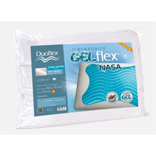 Travesseiro Gelflex Nasa 14cm Duoflex 50x70 Gn1101