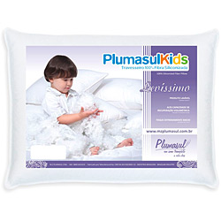 Travesseiro Infantil Fibra Siliconizada Levíssimo 233 Fios - PlumasulKids