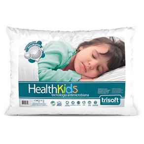 Travesseiro Infantil - Health Kids - 40cm X 60cm | Trisoft - Branco