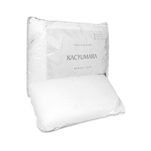 Travesseiro Kacyumara Viscoelástico Memory 50x70cm Branco